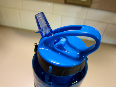 Bottle lid with opened spout
